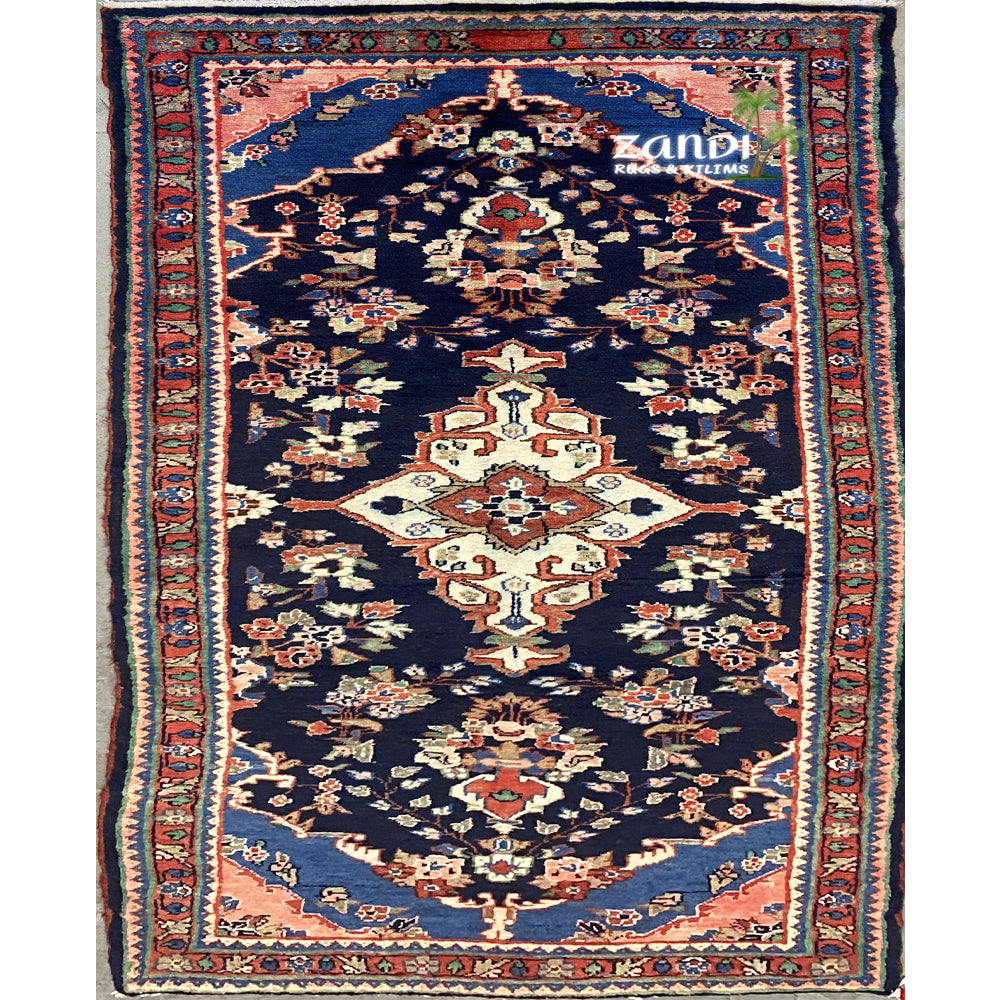 Hand knotted Persian Hamedan design rug size 9'6''x3'4'' RR10498